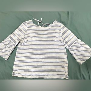 J.Crew Linen Bell-Sleeve Blouse